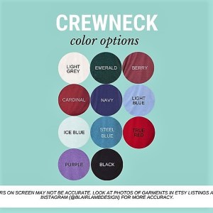 Crew neck colours